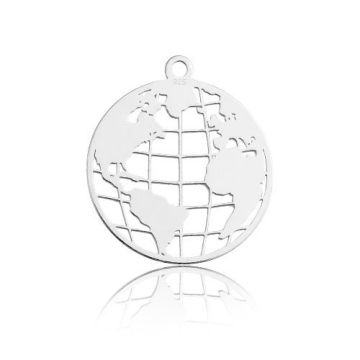 Charm Globe Silver 925 BL 643 - 0,8 mm