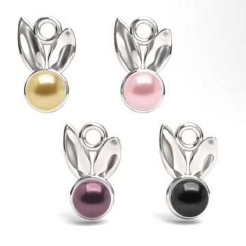 Pendant Bunny with Preciosa pearl, silver 925 S-CHARM 709