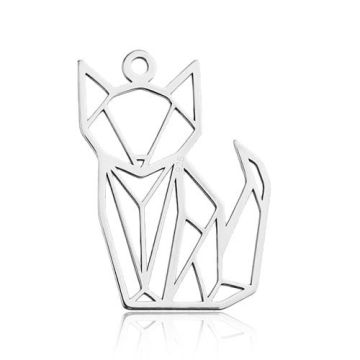 Charm Fox/Cat Origami Silver 925 BL 629 - 0,8 mm