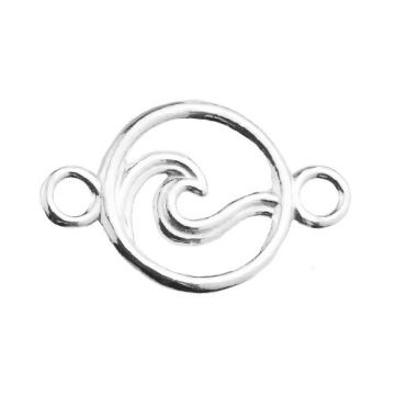 Connector Wave in a circle, Silver 925 S-CHARM 616