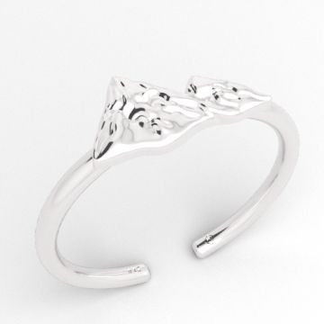 Decorative Ring with Mountains, silver 925 PB-0031, adjustable