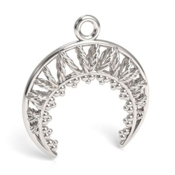 Decorative Charm, open-work moon, silver 925 S-CHARM 658