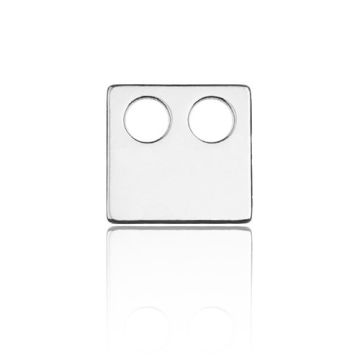 Small Celebrity Charm Square Silver 925 BL 451 - 0,4 mm