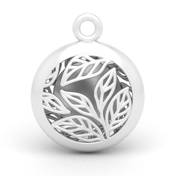 Decorative pendant - open-work with leaves, Silver 925 P29