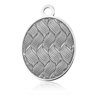 Charm Braided Pattern, silver 925 BL 859 - 0,8 mm