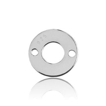 Circle Charm/Connector Silver 925 BL 215 - 0,4 mm