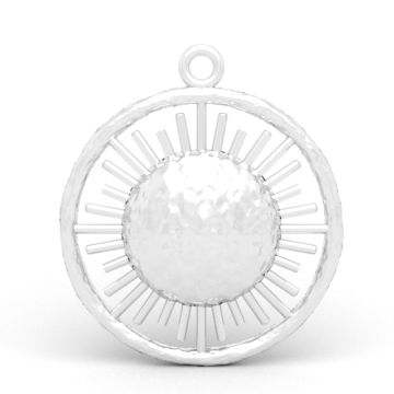 Decorative pendant - Sun in circle, Silver 925 P26