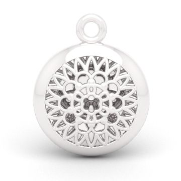 Decorative pendant - open-work with rosette, Silver 925 P30