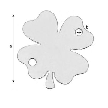 Drop for engraving CLOVER Silver 925 LASER - CLOVER 2 - 0,4 mm