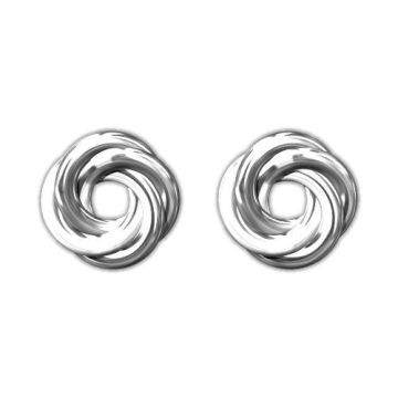 Earstuds, earrings Knot Silver 925 SZ 18