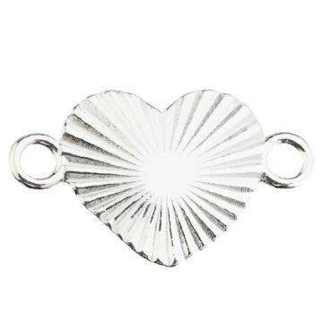 Connector Heart, silver 925 S-CHARM 625