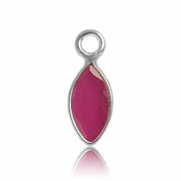 Pendant with natural stone - ruby, 925 silver KNM-RUBY