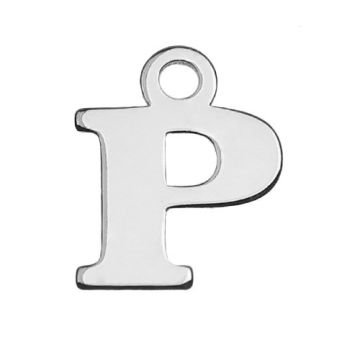 Charm Letter 'P' Silver 925 MBL P - 0,4 mm