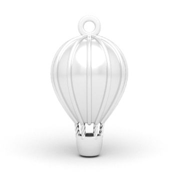 Decorative pendant - air balloon, Silver 925 P01