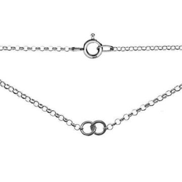 Baza do naszyjnika diamentowana, srebro próba 925 S-CHAIN 6 D - 40 CM