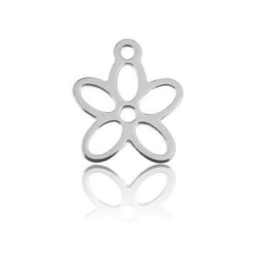 Charm SMALL FLOWER 16x11mm Silver 925 BL14v2 - 0,4 mm