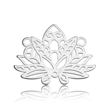 Connector Lotus Flower Silver 925 BL 314 - 0,4 mm