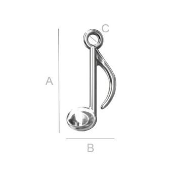 Charm Note Silver 925 ODL-00033