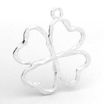 A pendant with a wavy, clover - shaped surfave, sterling silver 925 S-CHARM 827