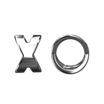 Spacer Bar 'X' Silver 925 PR 10