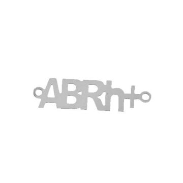 Charm BLOOD GROUP ABRH+ Silver 925 BL 84 - 0,4 mm