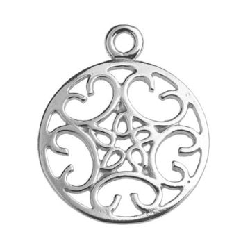 Charm ROSETTE Silver 925 OBL 1