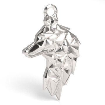 Decorative wolf pendant, silver 925 S-CHARM 685