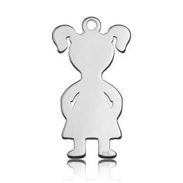 Charm Girl (engravable) Silver 925 BL 368 - 0,8 mm