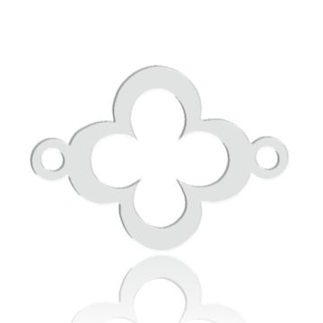 Decorative connector, clover, 925 silver BL 993 - 0.4 mm