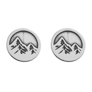 Earrings, Earstuds Mountains Silver 925 SZ 92