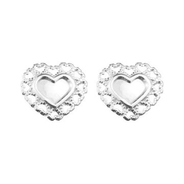 Earrings/earstuds Hearts, Silver 925 SZ 601