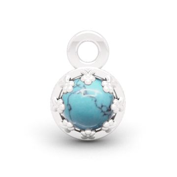 Decorative pendant with natural stone 4 mm, Silver 925 S-CHARM 805