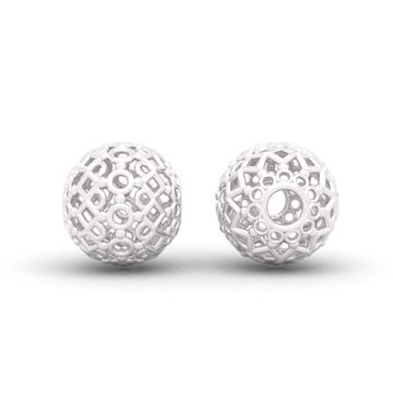 Decorative, openwork ball 6 mm, silver 925 KA 01