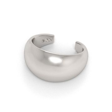 Decorative, semicircular ear cuff, silver 925 NA 27