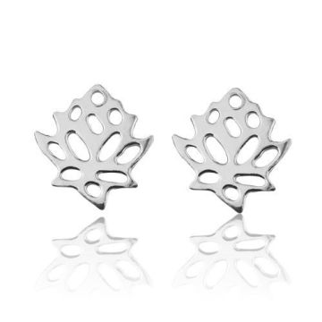 Earrings, earstuds Lotous Flower Silver 925 SZ 55