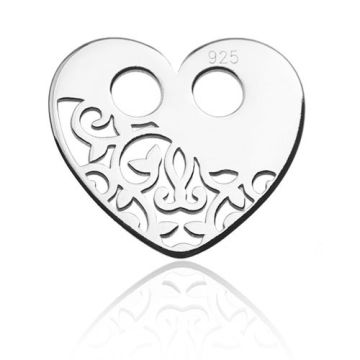 Charm 'Celebrity' Heart Silver 925 BL 523 - 0,4 mm