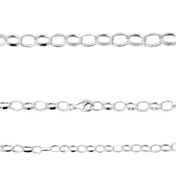 Rolo chain, silver 925 R042 - 40 cm