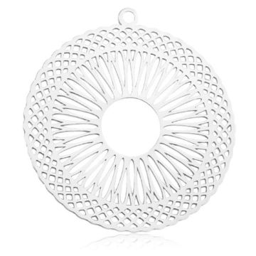 Charm Big Rosette Silver 925 BL 738 - 0,8 mm