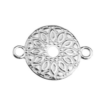 Łącznik okrągły Mandala, srebro 925 S-CHARM 448