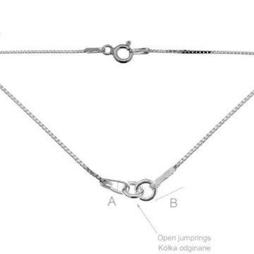 Necklace finding Box chain Silver 925 S-CHAIN 3 - S