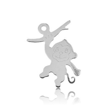 Charm decorative MONKEY Silver 925 BL 170 - 0,4 mm