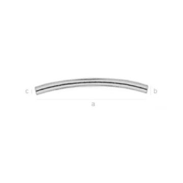 Cut tube arc 20 mm Silver 925 RURL M - 1,5 mm/20 mm