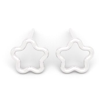 Stud earrings - little stars, 925 silver D12