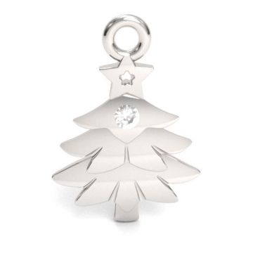 Charm Christmas Tree with crystals, Silver 925 S-CHARM 159