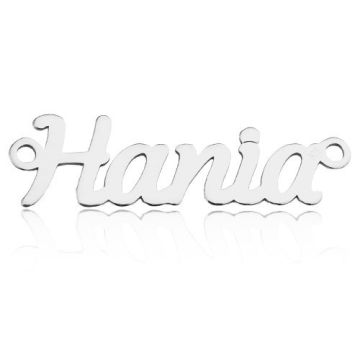 Zawieszka / Łącznik Imię Hania, srebro 925 BL HANIA - 0,4 mm