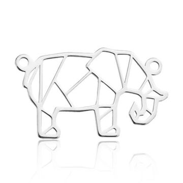 Connector Elephant Origami Silver 925 BL 627 - 0,8 mm