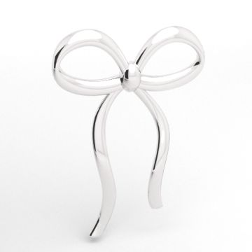 Bow-shaped charm, Sterling Silver 925 S-CHARM 843