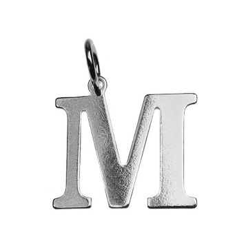 Charm LETTER 'M' Silver 925 BL M - 0,4 mm