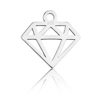 Charm Small Diamond Silver 925 BL 605 - 0,4 mm