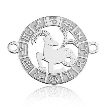 Connector Zodiac Sign Capricorn Silver 925 BL 666 - 0,4 mm